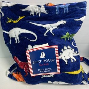 Boat House for Kids Backpack & Beach Towel Set NWT
